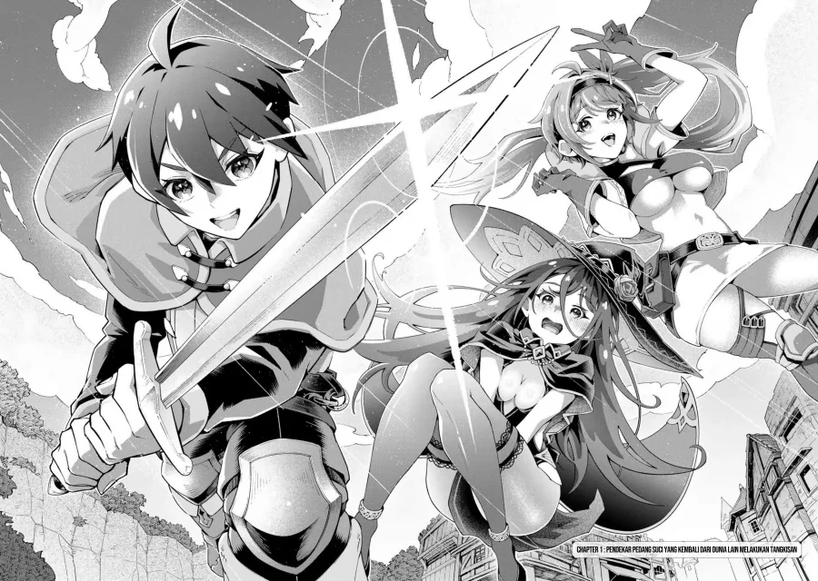 Isekai Kaeri No Kensei Wa, Jibun No Jitsuryoku Ni Kigatsukanai ~sss Rank No Kakushi Quest Wo Ukete Kaettekitara Level 1 No F Kyuu Tansakusha Ni Natta Kedo, Isekai De Kitaeta Kenjutsu Ga Tsuyosugite Oujo Ya S Kyuu Eiyuu Tachi Ga Ore Wo Hottate Kuremasen~ Chapter 1 Gambar 5