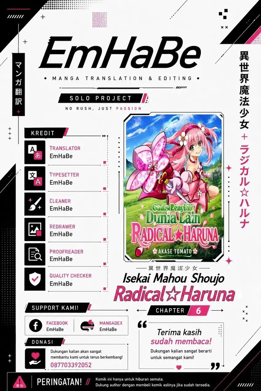 Komik Isekai Mahou Shoujo Radical☆Haruna Chapter 6 gambar 1