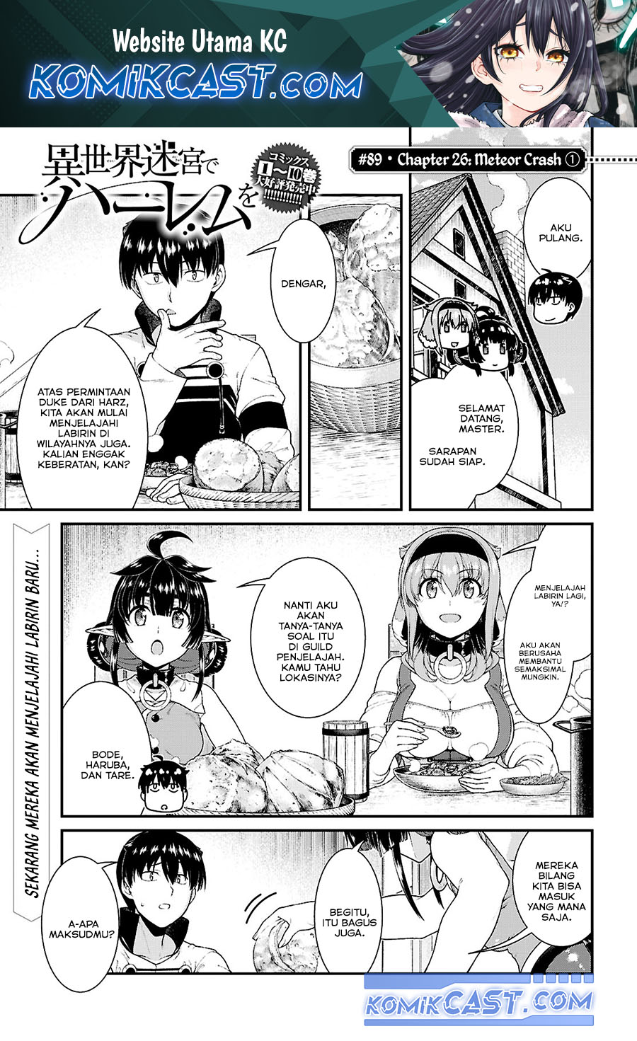 Baca Komik Isekai Meikyuu de Harem wo Chapter 89 Gambar 1