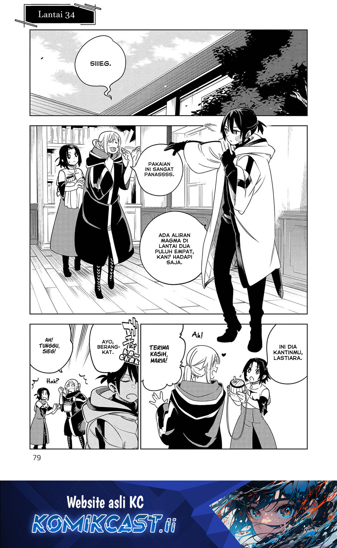 Baca Komik Isekai Meikyuu no Saishinbu o Mezasou Chapter 34 Gambar 1