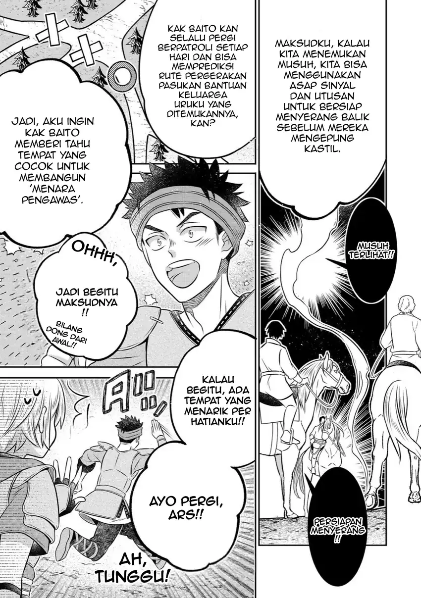 Isekai no Binbou Nouka ni Tensei Shitanode, Renga o Tsukutte Shiro o Tateru Koto ni Shimashita Chapter 27.1 halaman 6