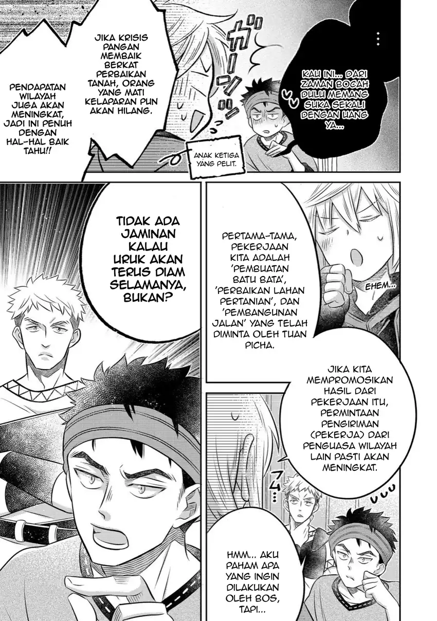 Isekai no Binbou Nouka ni Tensei Shitanode, Renga o Tsukutte Shiro o Tateru Koto ni Shimashita Chapter 35.1 halaman 10