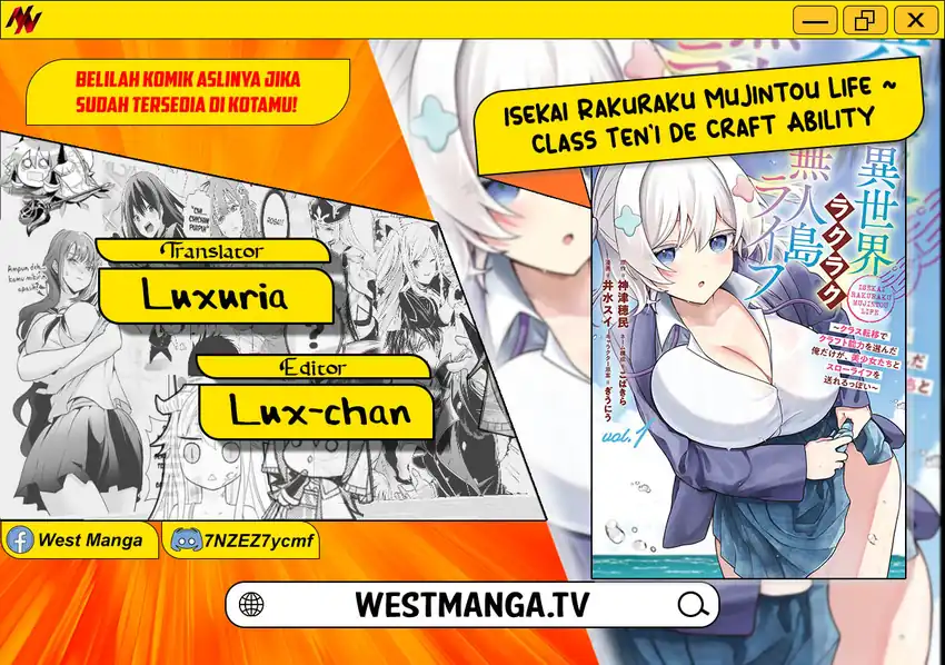 Komik Isekai Rakuraku Mujintou Life: Class Ten'i de Craft Ability o Eranda Ore Dake ga, Bishoujo Tachi to Slow Life o Okureru-ppoi Chapter 6 gambar 1