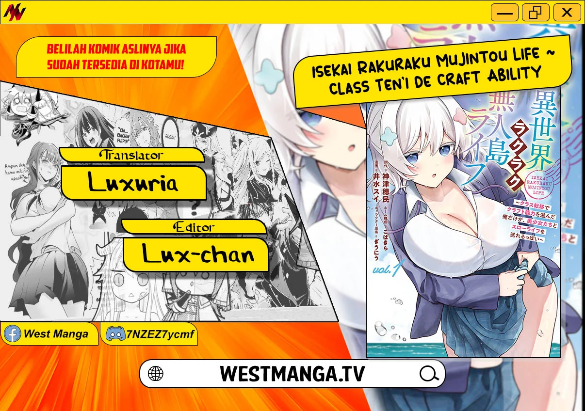 Komik Isekai Rakuraku Mujintou Life: Class Ten'i de Craft Ability o Eranda Ore Dake ga, Bishoujo Tachi to Slow Life o Okureru-ppoi Chapter 9 gambar 1