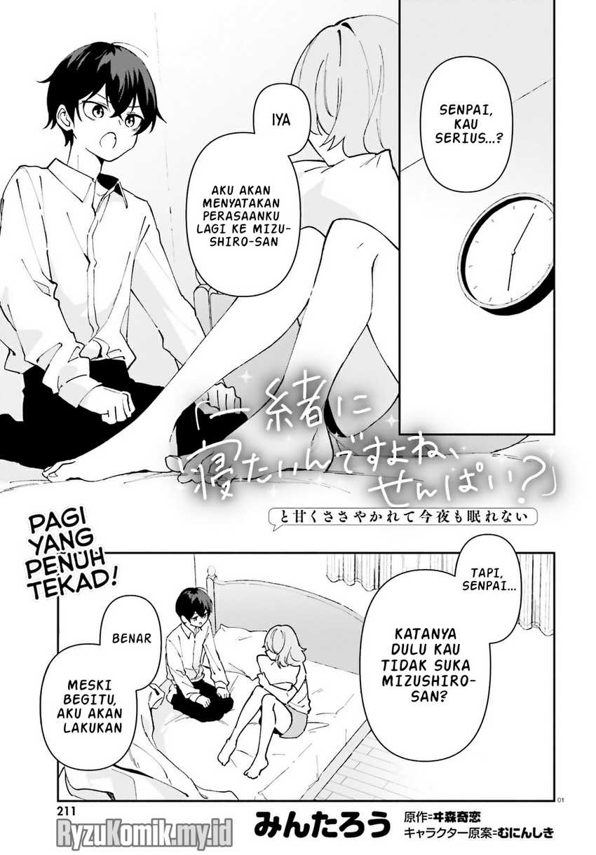 Baca Manga “Issho ni Netaindesu yo Ne, Senpai?” to Amaku Sasayakarete Kon’ya mo Nemurenai Chapter 4 Gambar 2