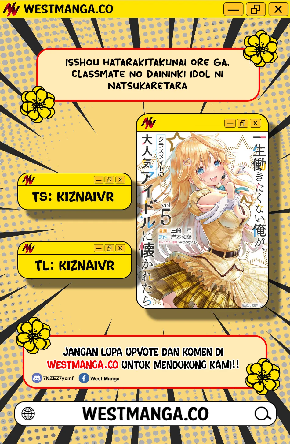 Komik Isshou Hatarakitakunai Ore ga Classmate no Daininki Idol ni Natsukaretara Chapter 21 gambar 1