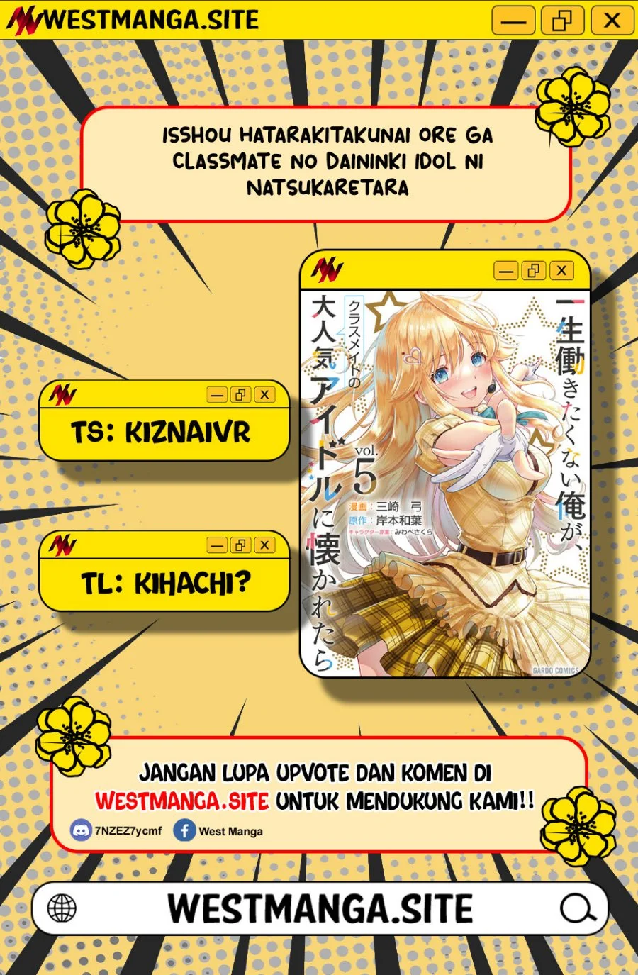 Komik Isshou Hatarakitakunai Ore ga Classmate no Daininki Idol ni Natsukaretara Chapter 30 gambar 1