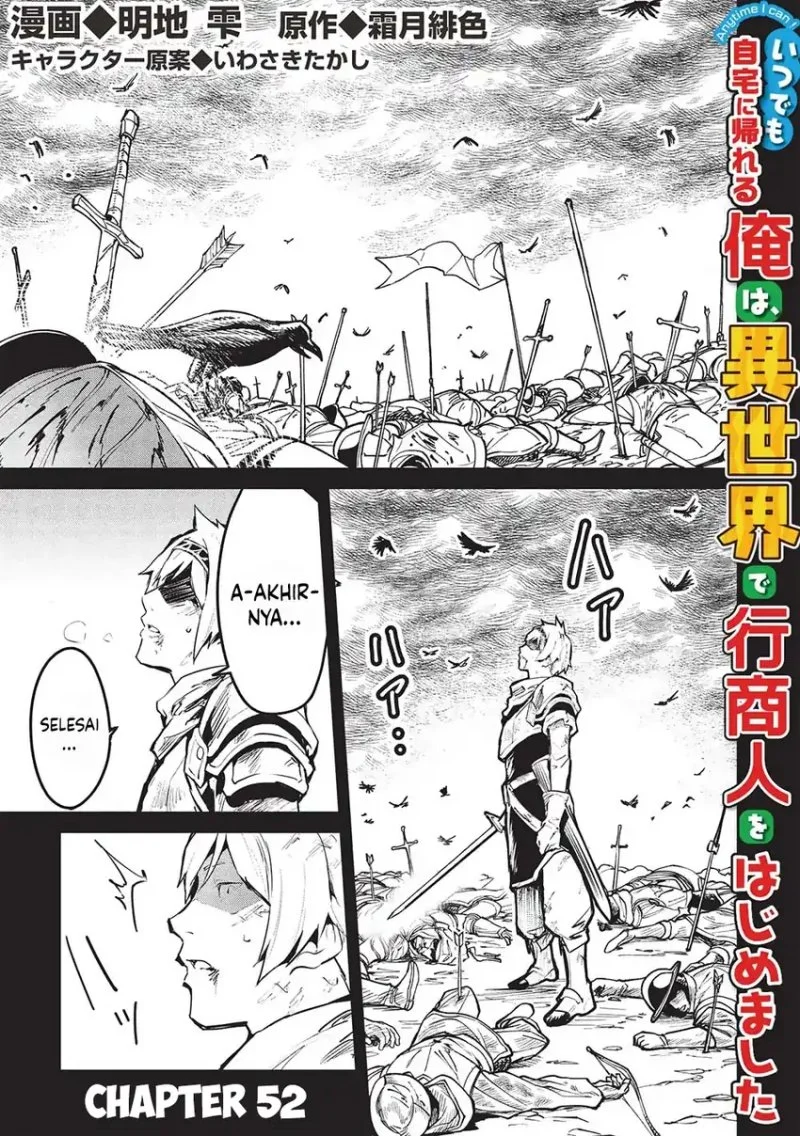 Manga Itsu Demo Jitaku ni Kaereru Ore wa, Isekai de Gyoushoujin o Hajimemashita Chapter 52 gambar 2
