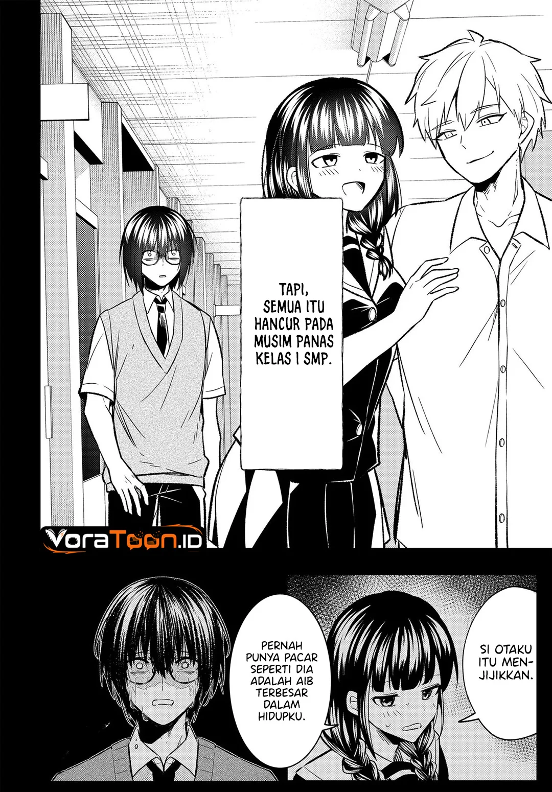 Jinsei Gyakuten Uwaki Sare, Enzai o Kiserareta Ore ga, Gakuen Ichi no Bishoujo ni Natsukareru Chapter 12.1 halaman 12