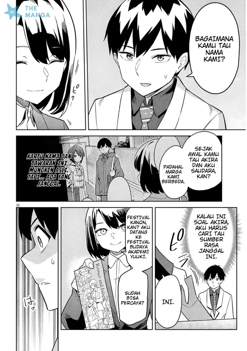Jitsu wa Gimai (Imouto) deshita. ~Saikin de Kitagiri no Otouto no Kyorikan ga Yatara Chikaiwake~ Chapter 27 halaman 20
