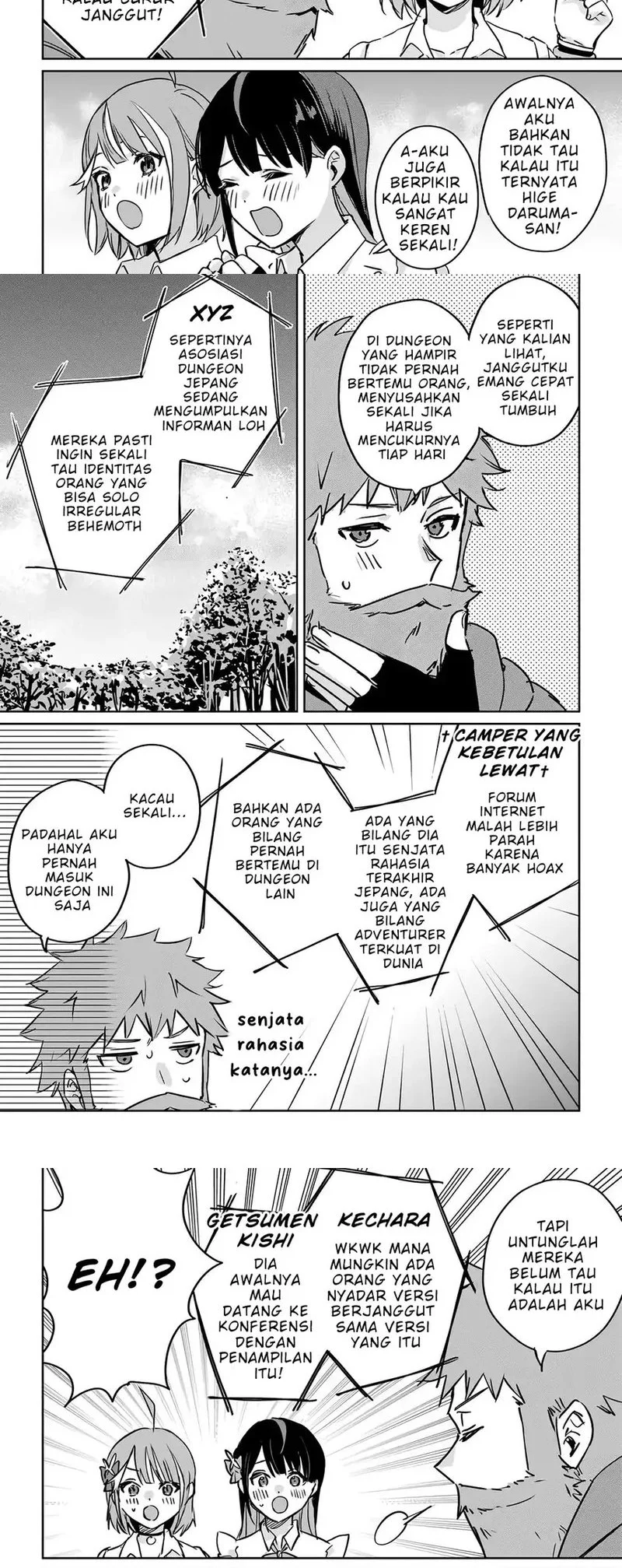 Juusho Futei Camper wa Dungeon de Nonbiri to Kurashitai ~Kiken na Shinsou Monster mo Ore ni Totte wa Shokuzai desu~ Chapter 3 Gambar 20