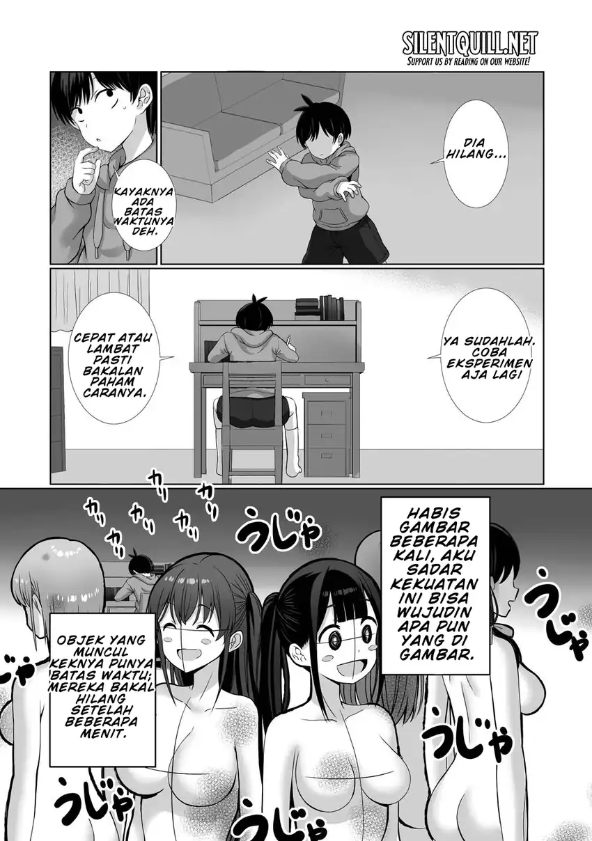 Kaita Mono o Jittaika Suru Nouryoku de Motenai Ore ga Harem Seikatsu Chapter 1 Gambar 14