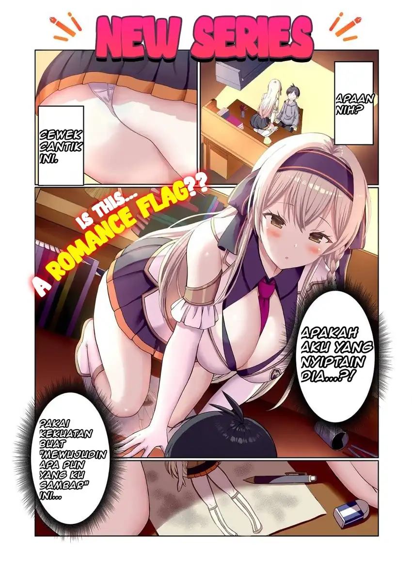 Manga Kaita Mono o Jittaika Suru Nouryoku de Motenai Ore ga Harem Seikatsu Chapter 1 gambar 2