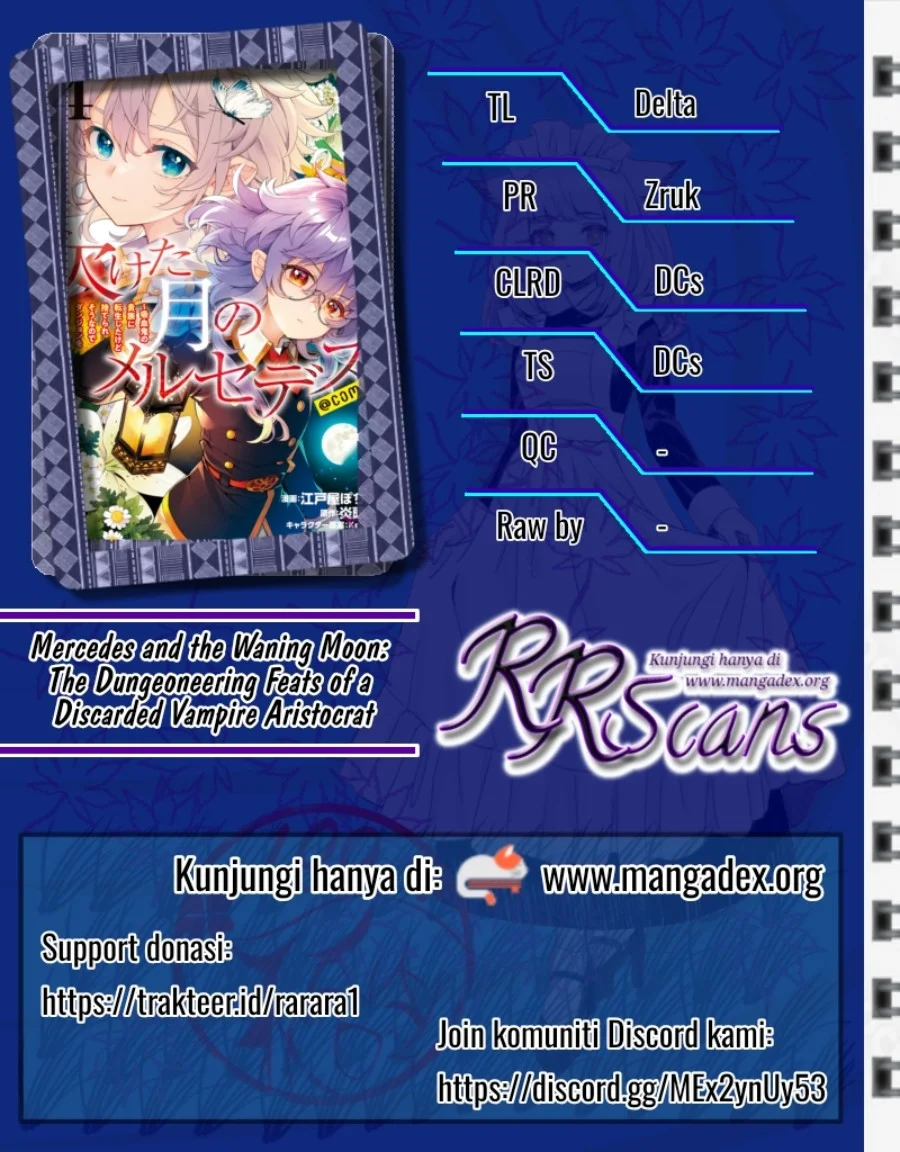 Komik Kaketa Tsuki no Mercedes ~Kyuuketsuki no Kizoku ni Tensei Shitakedo Sute Rare Sounanode Dungeon o Seiha Suru~ Chapter 1 gambar nomor 1