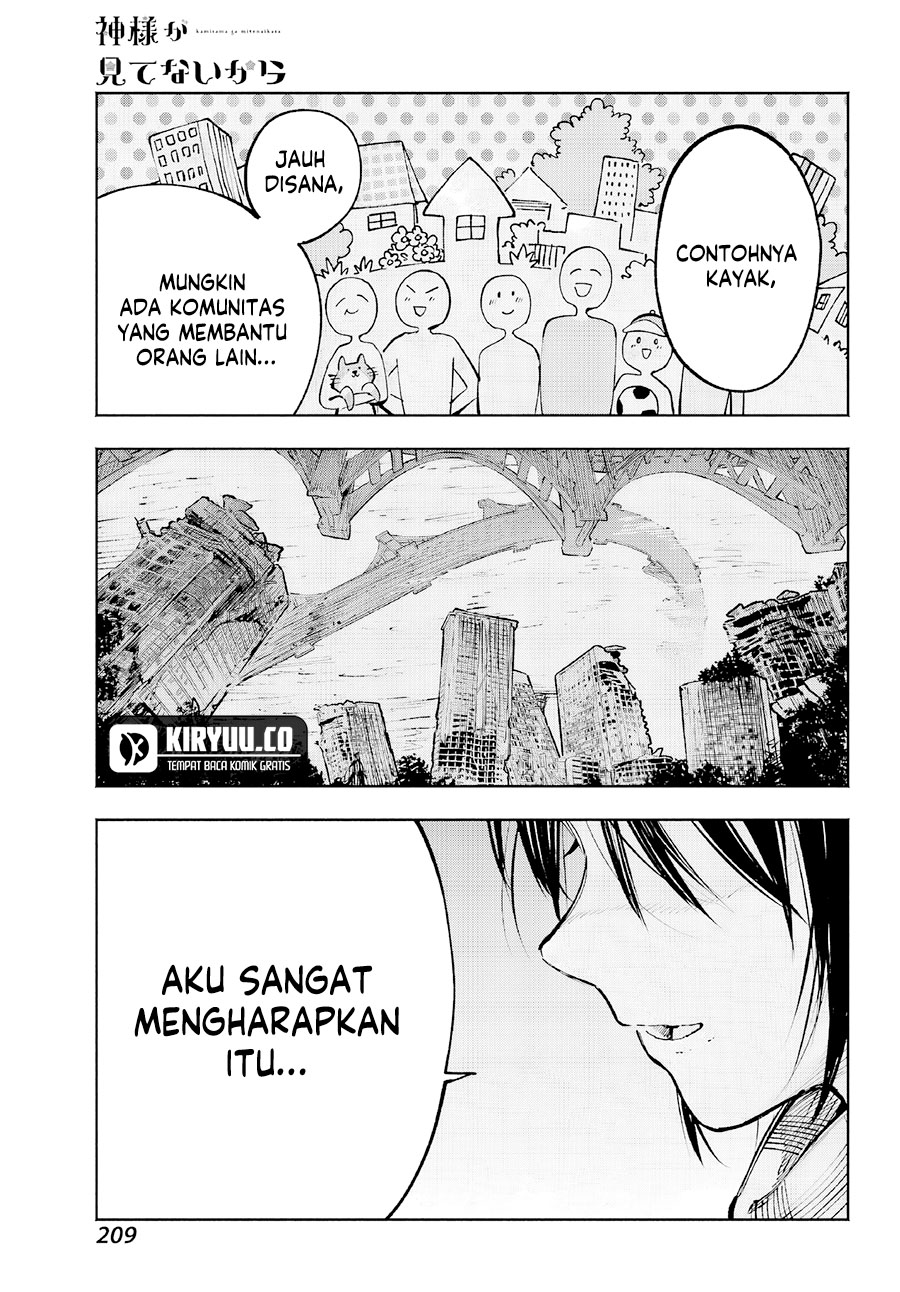 Kami-sama ga Mitenai kara Chapter 4 Gambar 20
