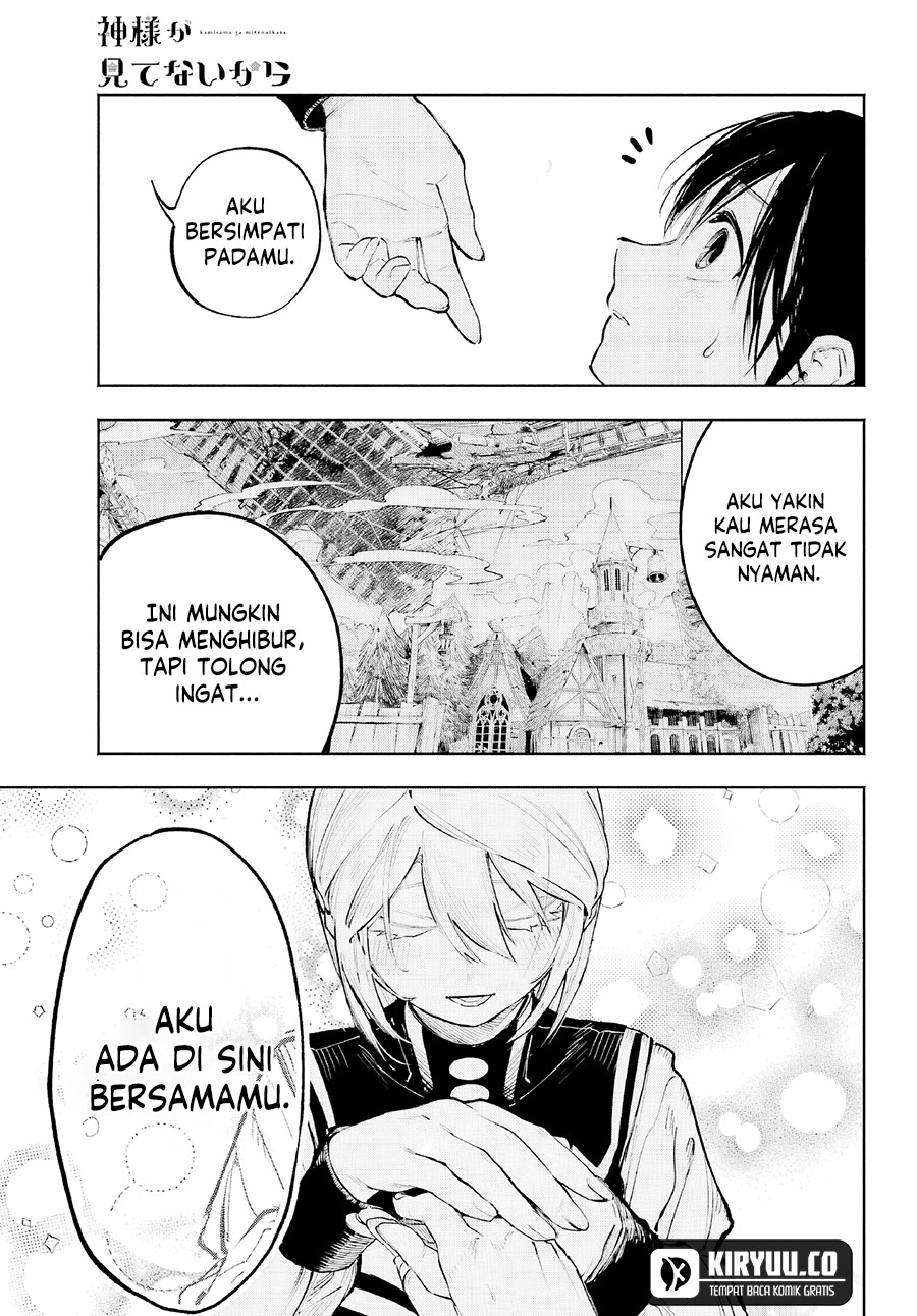Kami-sama ga Mitenai kara Chapter 4 Gambar 35