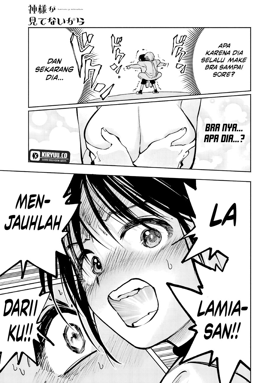 Kami-sama ga Mitenai kara Chapter 5 Gambar 28