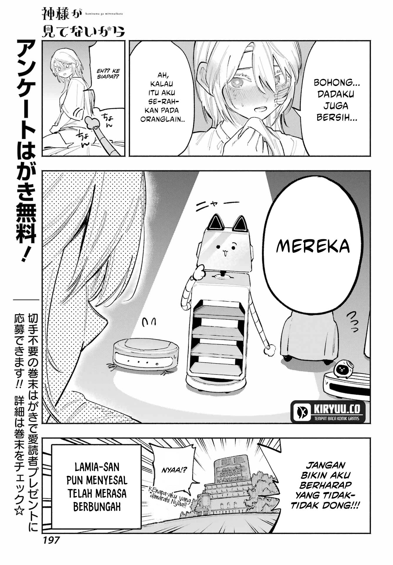 Kami-sama ga Mitenai kara Chapter 9 Gambar 24