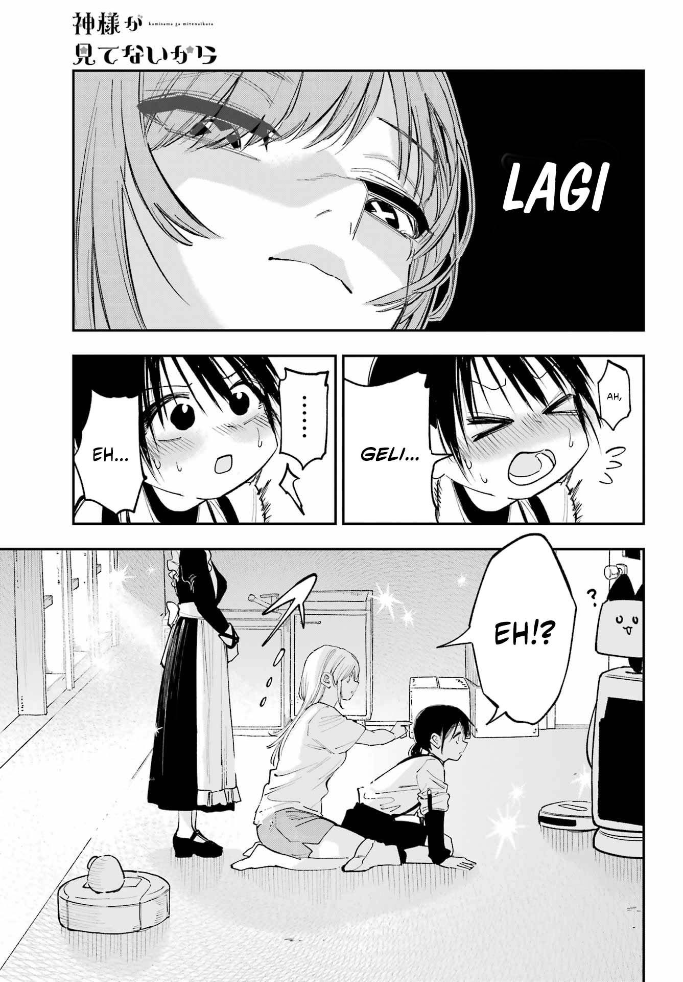Kami-sama ga Mitenai kara Chapter 9 Gambar 28