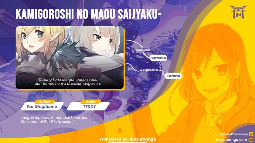Komik Kamigoroshi no Maou Saijyaku Shuzoku ni Tensei shi Shijyou Saikyou ni naru Chapter 1.1 gambar 1