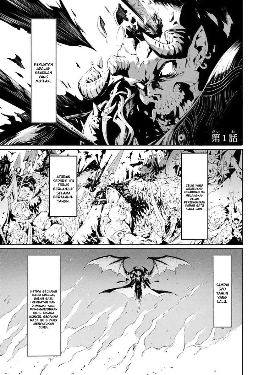 Manga Kamigoroshi no Maou Saijyaku Shuzoku ni Tensei shi Shijyou Saikyou ni naru Chapter 1.1 gambar 2