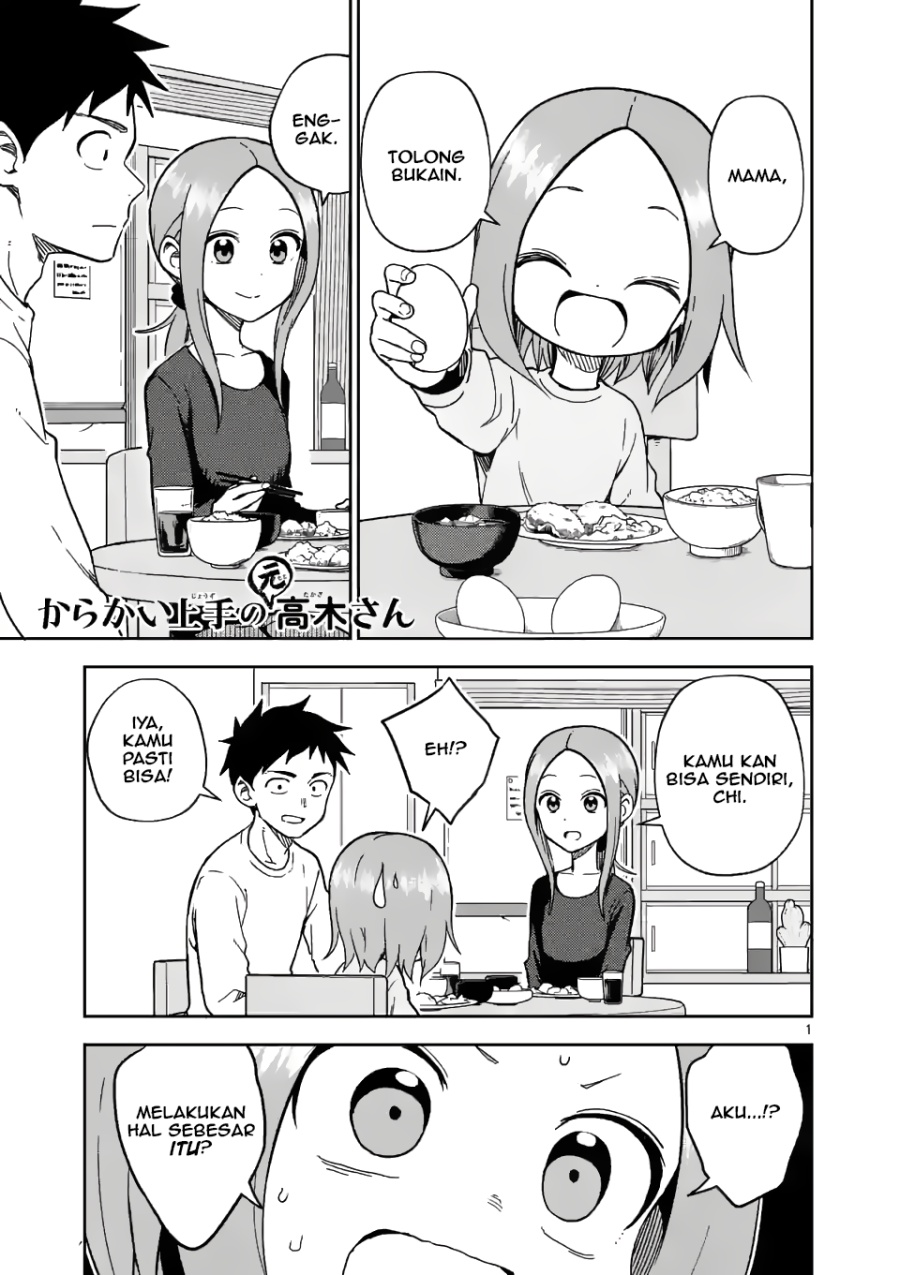 Baca Komik Karakai Jouzu no (Moto) Takagi-san Chapter 174 Gambar 1