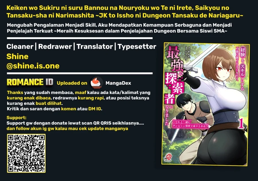 Keiken wo Sukiru ni suru Bannou na Nouryoku wo Te ni Irete, Saikyou no Tansaku-sha ni Narimashita ~JK to Issho ni Dungeon Tansaku de Nariagaru~ Chapter 7 Gambar 32