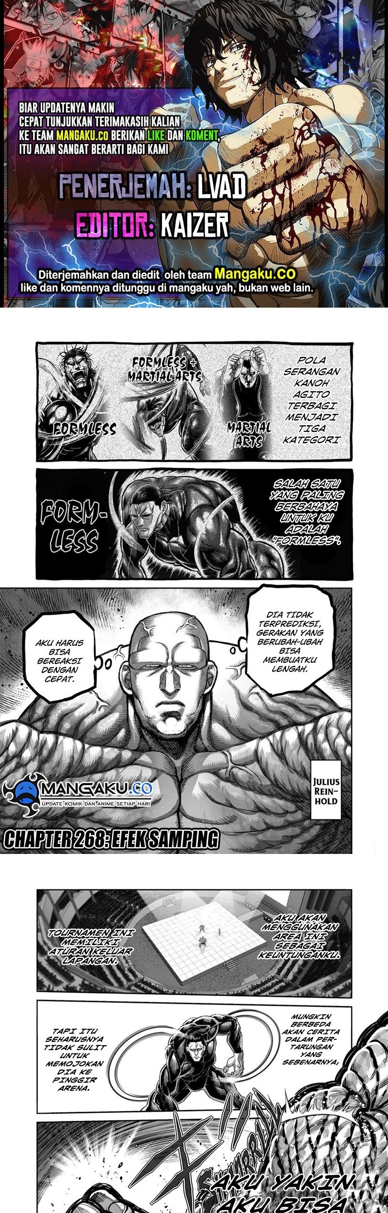 Baca Komik Kengan Omega Chapter 268 Gambar 1
