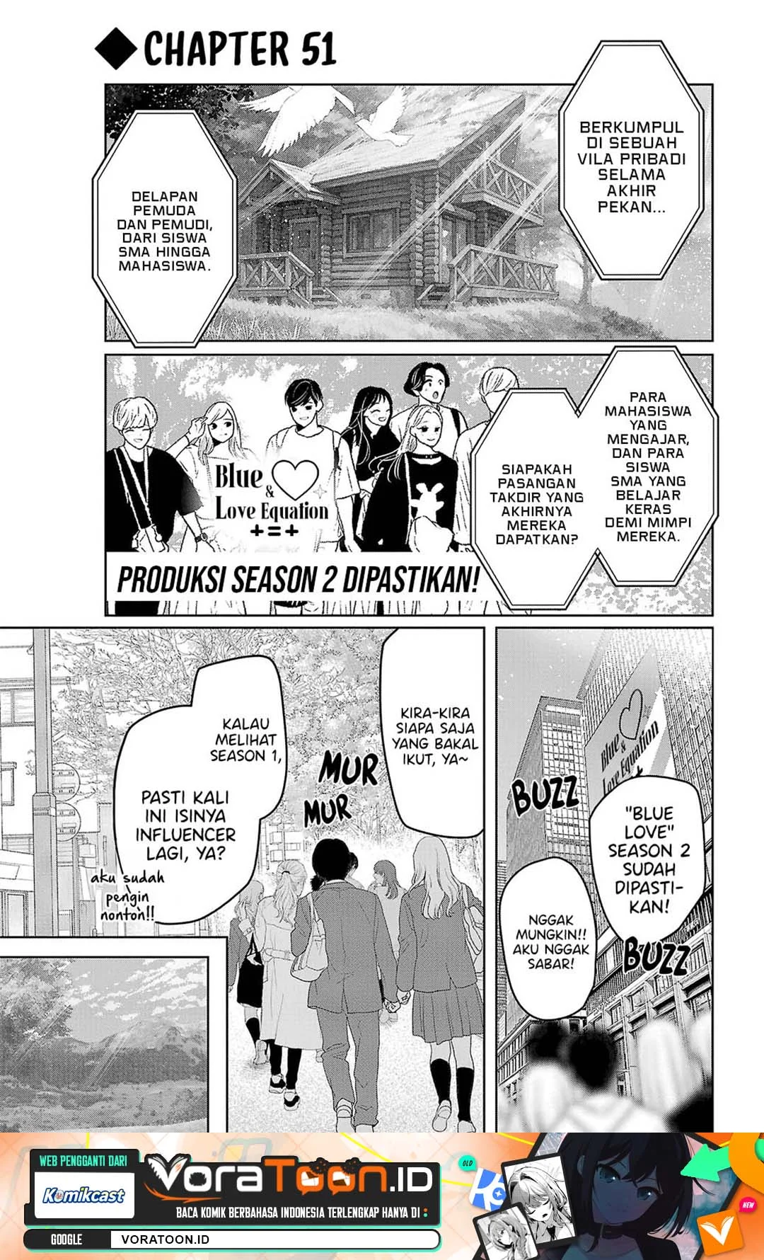 Manga Kimi ni Koisuru Sanshimai Chapter 51 gambar 2