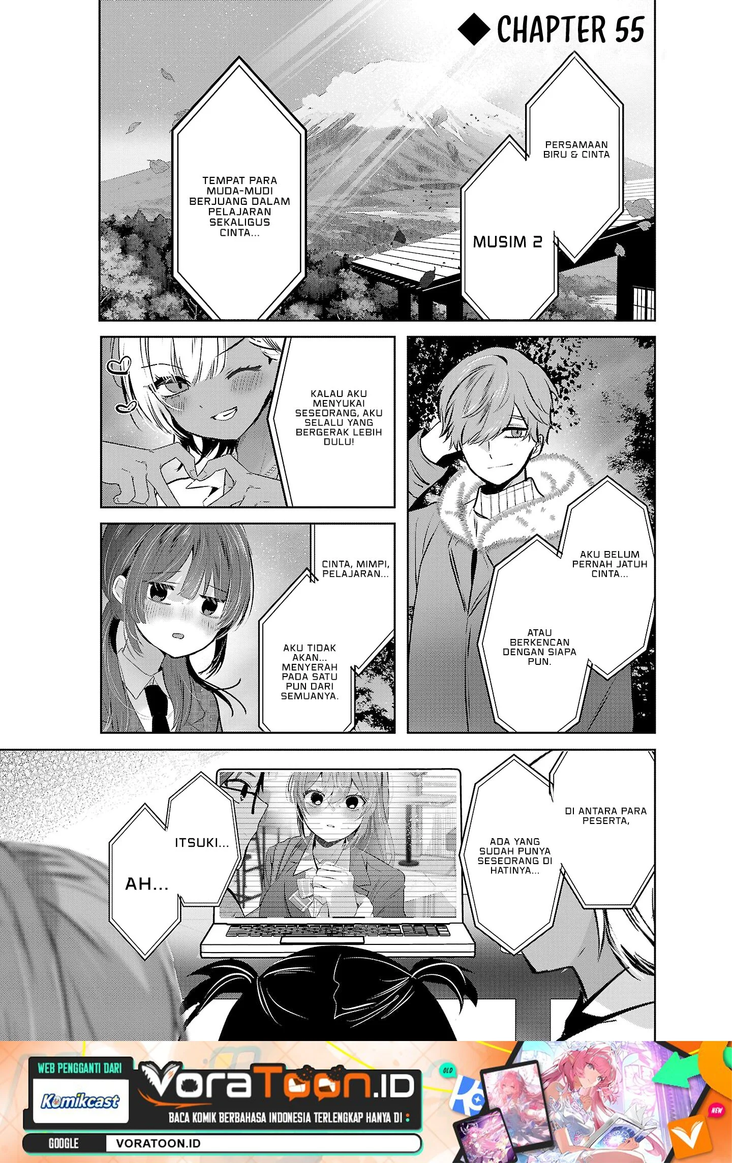 Manga Kimi ni Koisuru Sanshimai Chapter 55 gambar 2