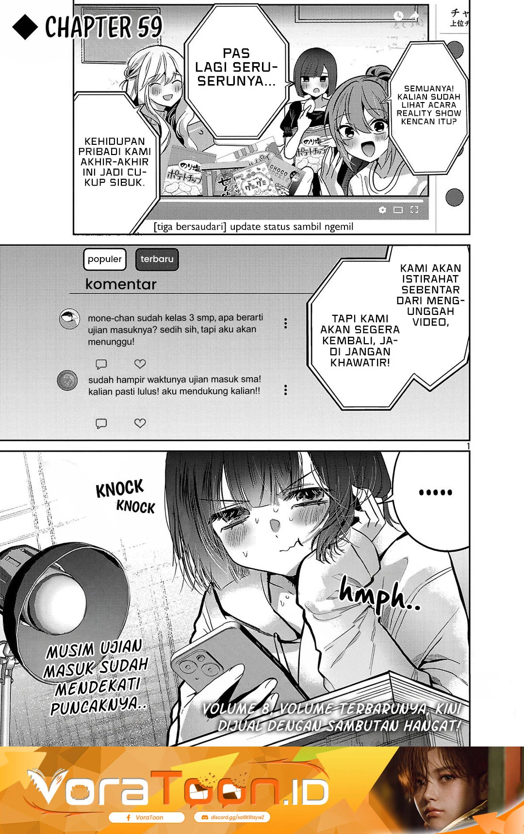Manga Kimi ni Koisuru Sanshimai Chapter 59 gambar 2