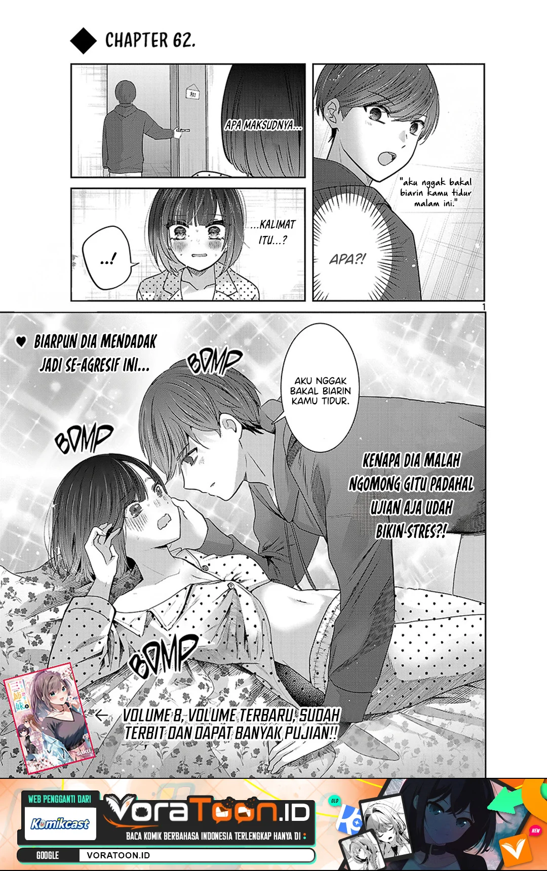 Kimi ni Koisuru Sanshimai Chapter 62 halaman 3