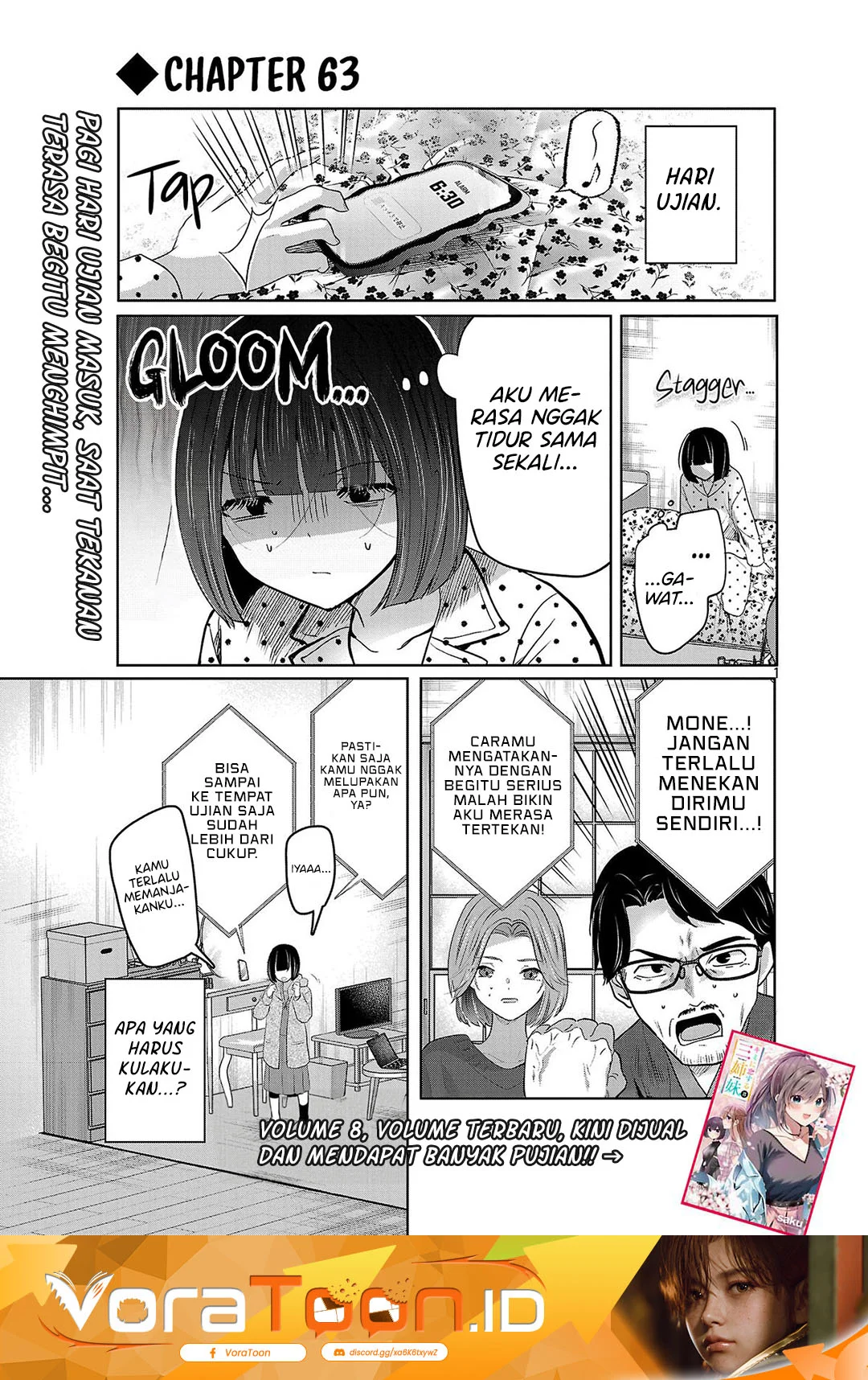 Kimi ni Koisuru Sanshimai Chapter 63 halaman 3