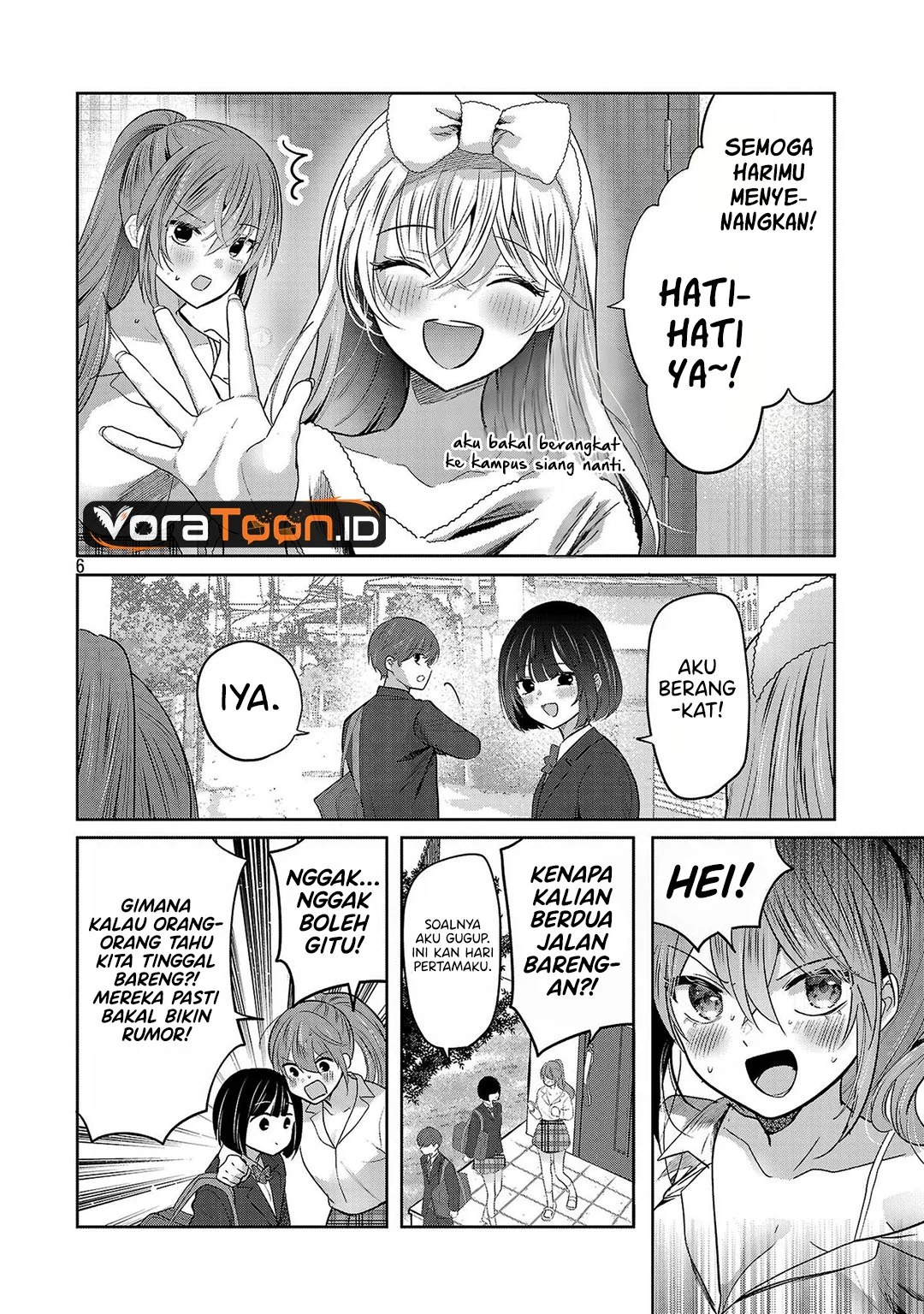 Kimi ni Koisuru Sanshimai Chapter 65 halaman 8