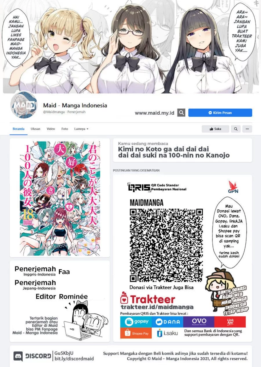 Baca Manga Kimi no Koto ga Dai Dai Dai Dai Daisuki na 100-ri no Kanojo Chapter 135 Gambar 2