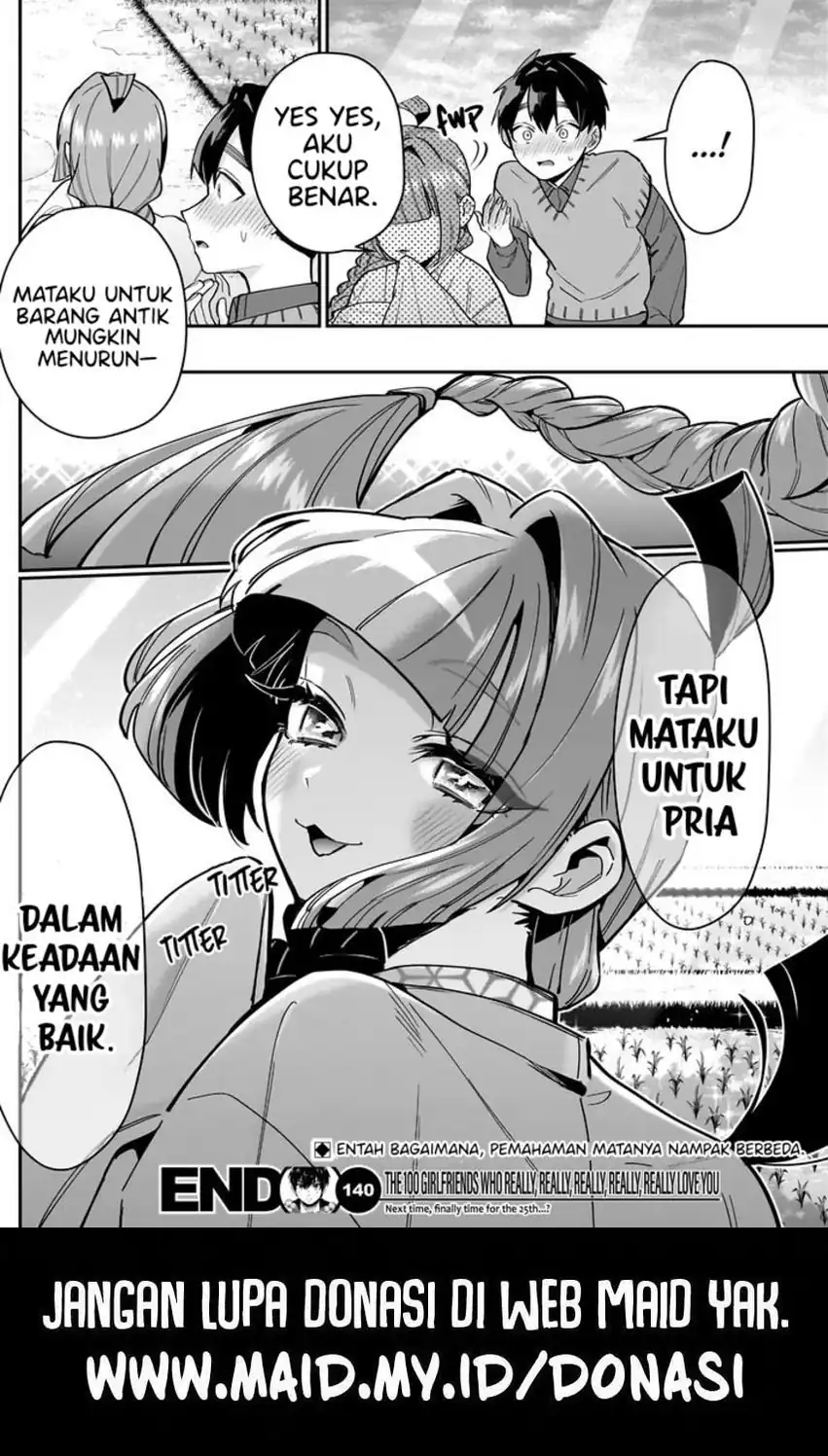 Kimi no Koto ga Dai Dai Dai Dai Daisuki na 100-ri no Kanojo Chapter 140 Gambar 22