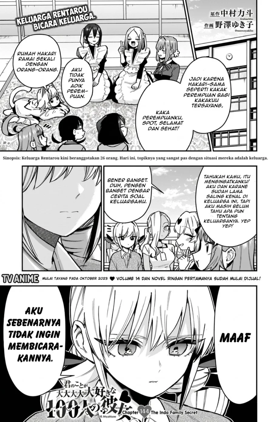 Kimi no Koto ga Dai Dai Dai Dai Daisuki na 100-ri no Kanojo Chapter 144 Gambar 3