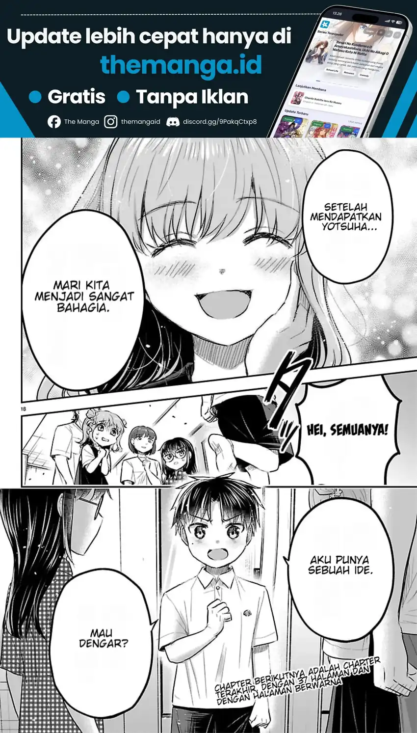 Kimi wa Yotsuba no Clover Chapter 105 Gambar 19