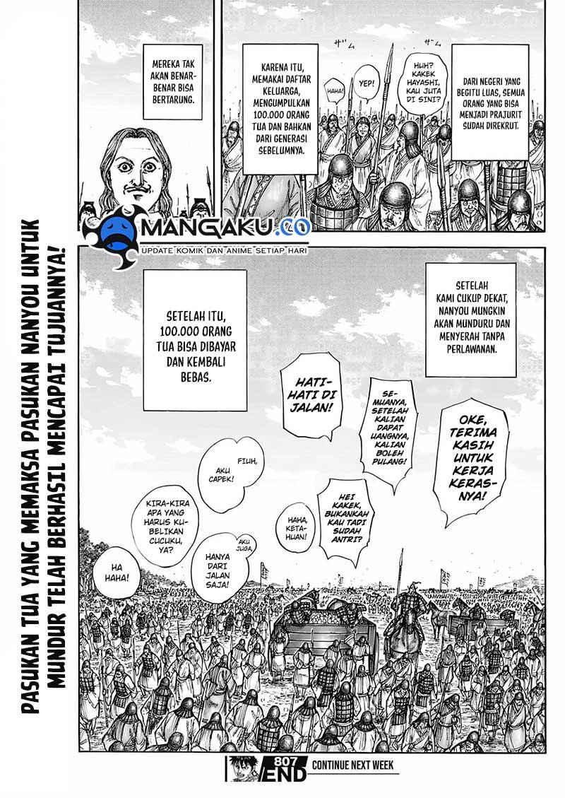 Kingdom Chapter 807 Gambar 15