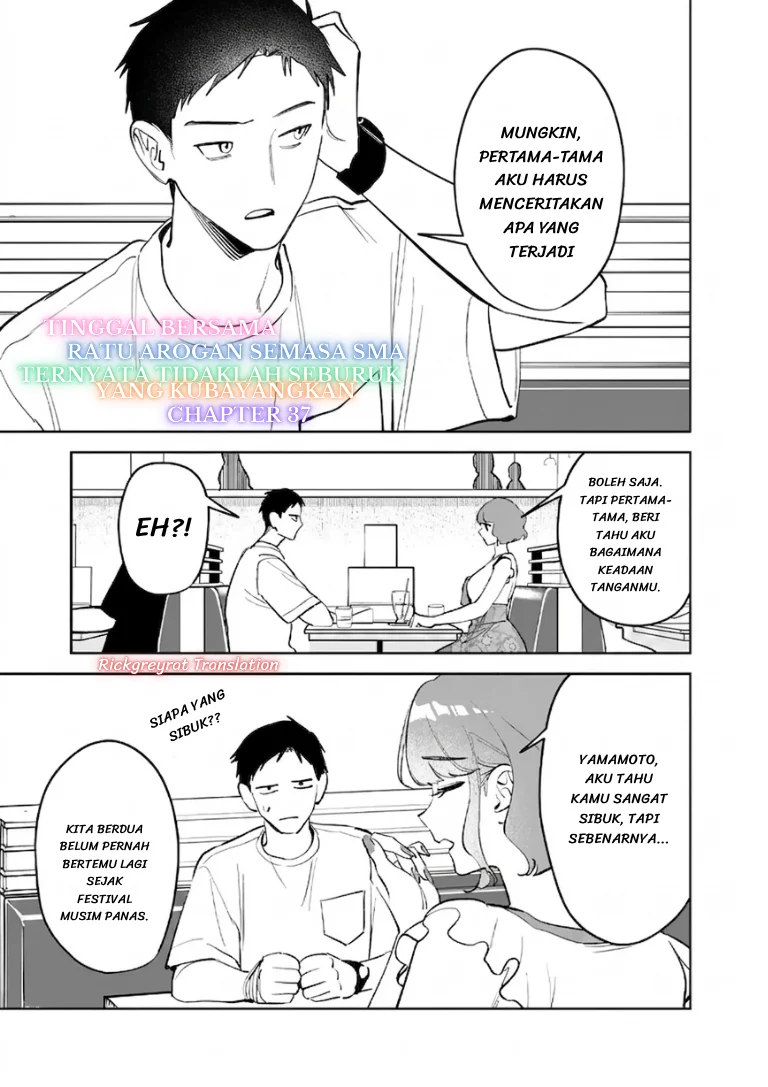 Manga Koko Jidai ni Gomandatta Jou sama to no Dousei Seikatsu wa Igaito Igokochi ga Warukunai Chapter 37 gambar 2