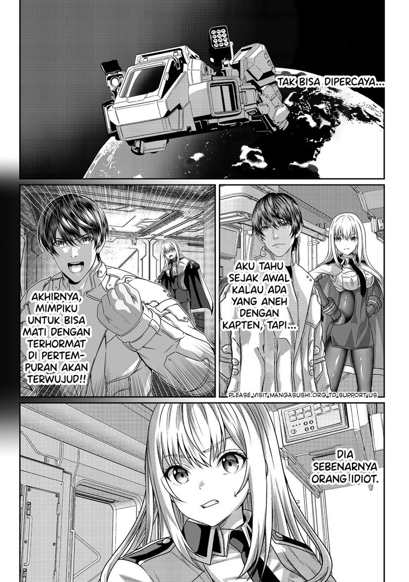 Baca Manga “Koko wa Makasete Sakini Ike!” wo shitai Shinitagari no Nozomanu Uchuu Gekokujou Chapter 4 Gambar 2