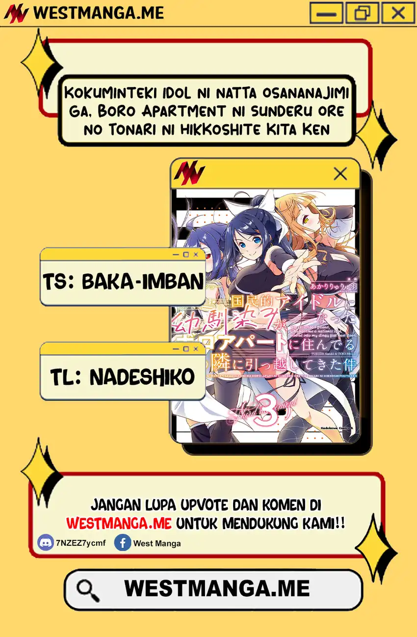 Baca Manga Kokuminteki Idol ni natta Osananajimi ga, Boro Apartment ni Sunderu Ore no Tonari ni Hikkoshite Kita Ken Chapter 8 Gambar 2