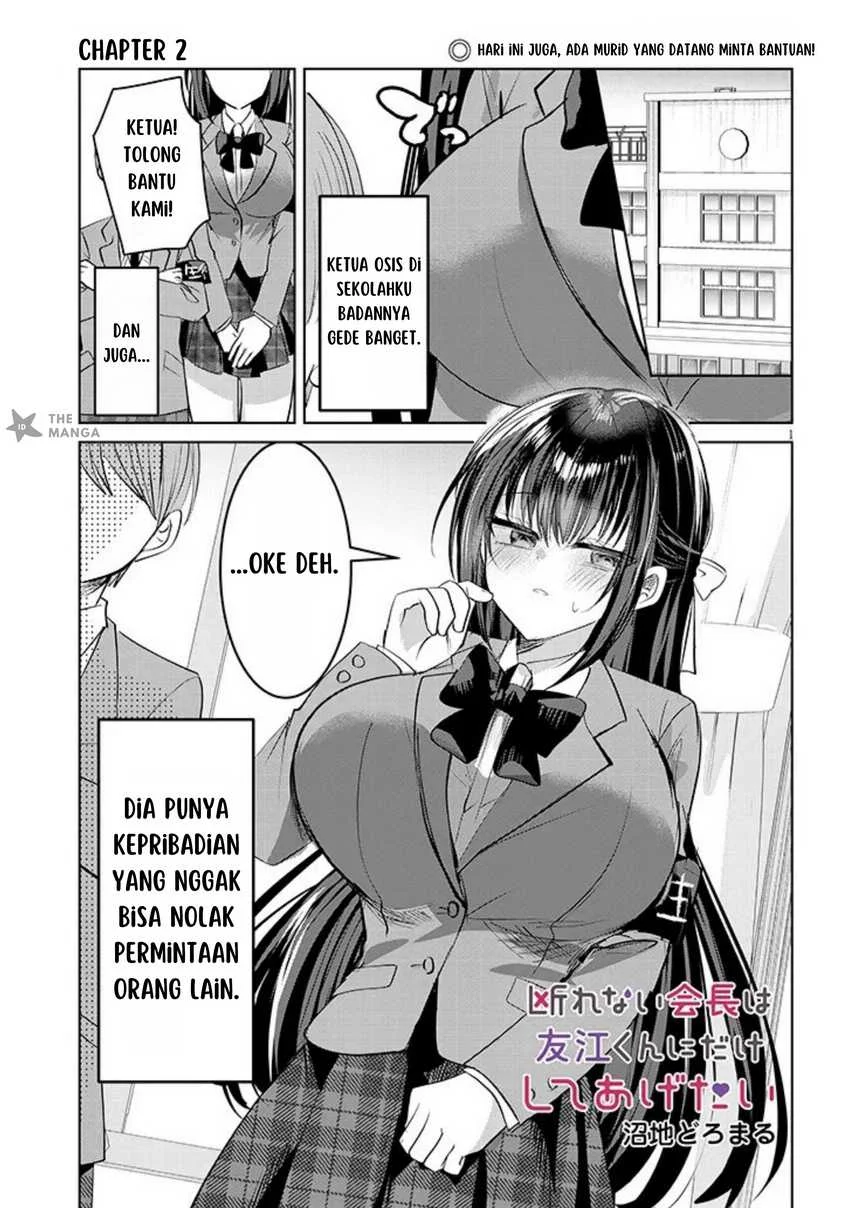 Manga Kotowarenai Kaichou wa Tomoe-kun ni Dake shite Agetai Chapter 2 gambar 2