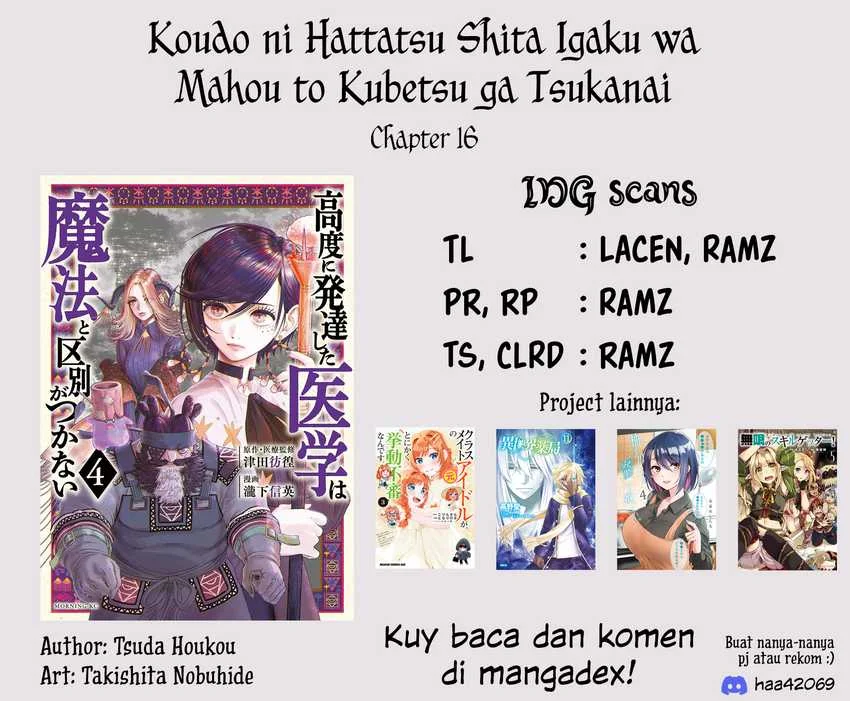 Koudou ni Hattatsu Shita Igaku wa Mahou to Kubetsu ga Tsukanai Chapter 16 Gambar 49