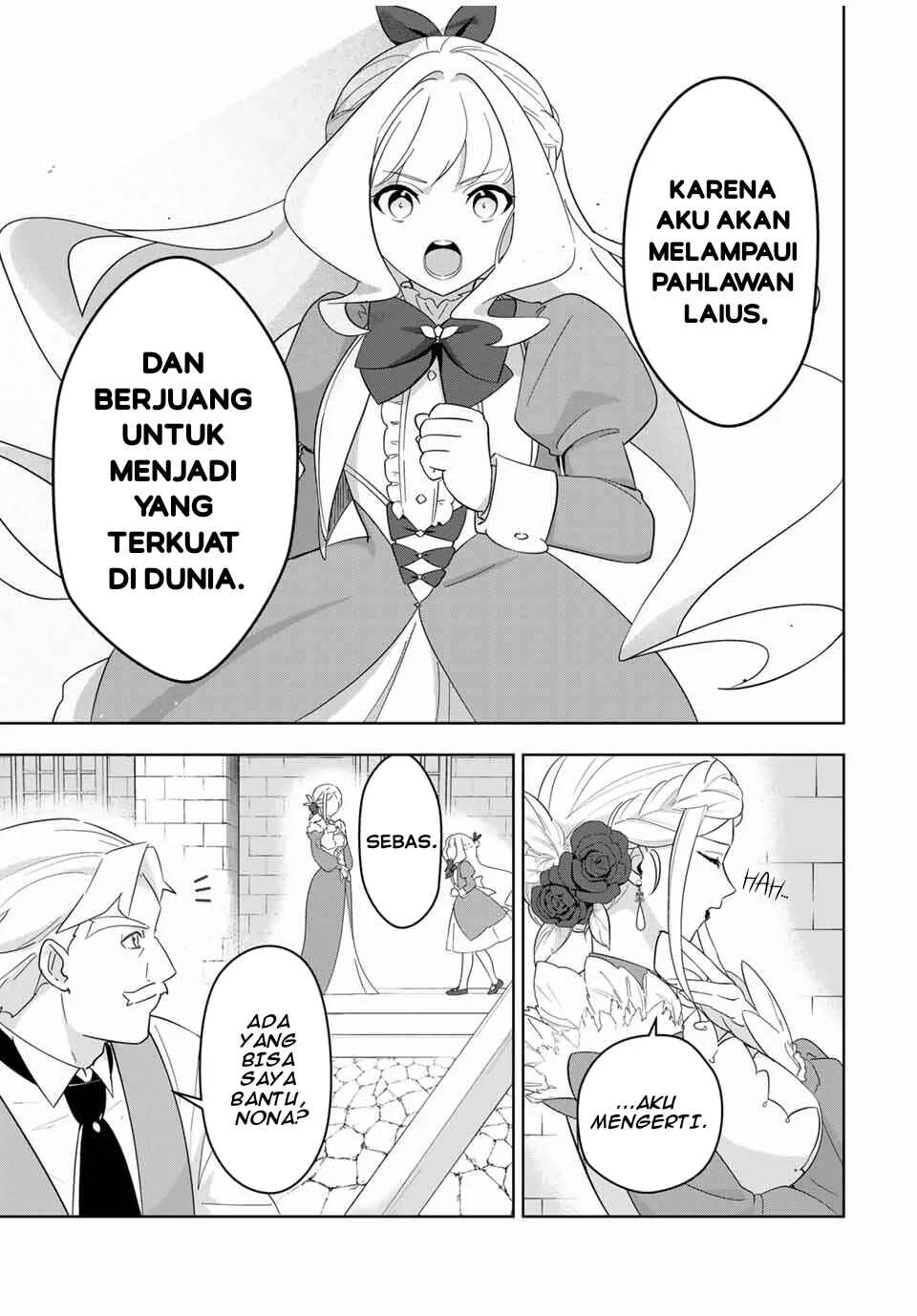 Koujo Tensei: Densetsu no Dai Madoushi (♂), Hime Kishi to Narite Densetsu no Reijou Kishidan o Tsukuri Musou Suru Chapter 1 Gambar 46