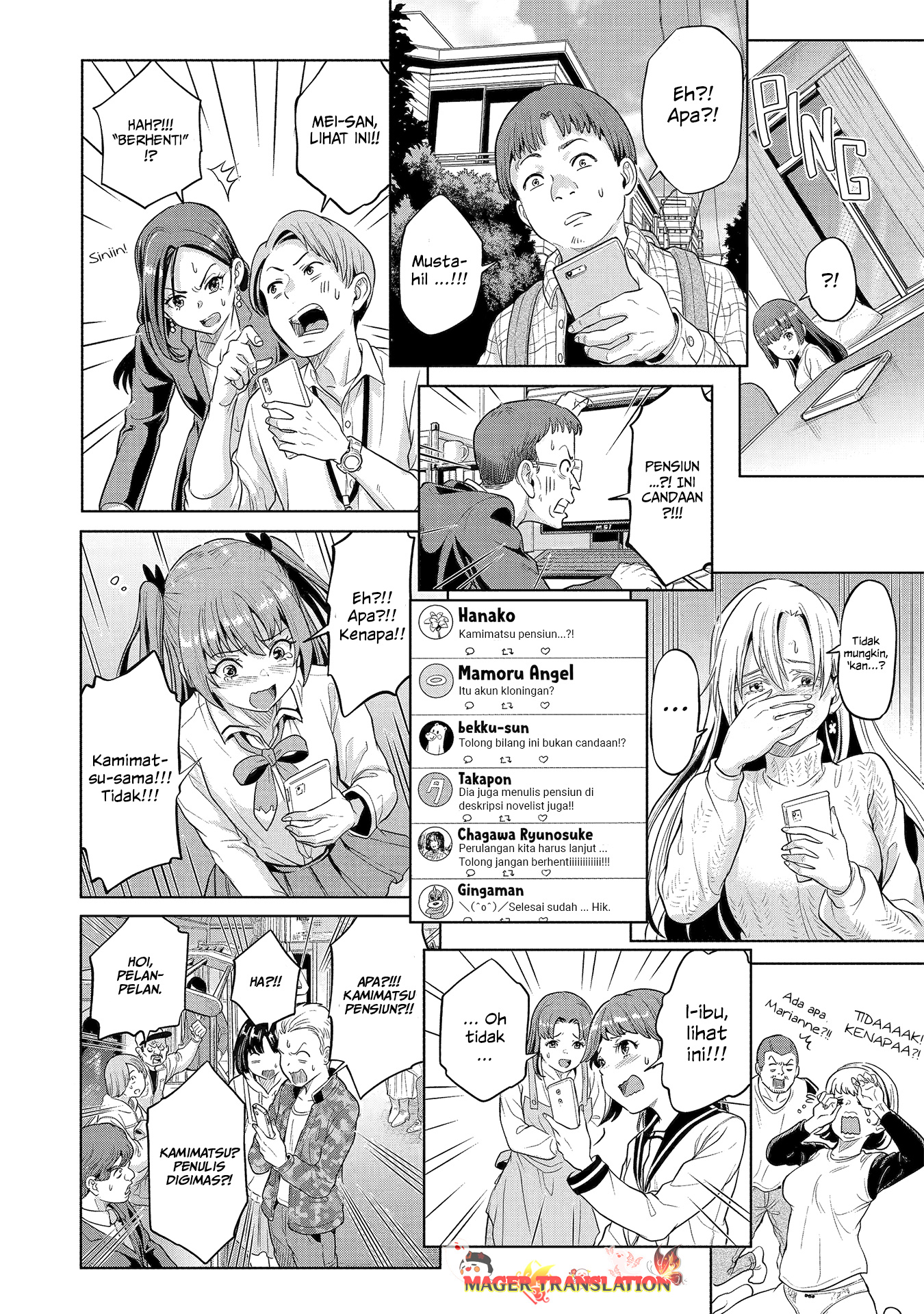 Baca Manga Koukousei WEB Sakka no Mote Seikatsu “Anta ga Kami Sakka na Wakenai desho” to Boku wo Futta Osananajimi ga Koukaishiteru kedo Mou Osoi Chapter 1.2 Gambar 2