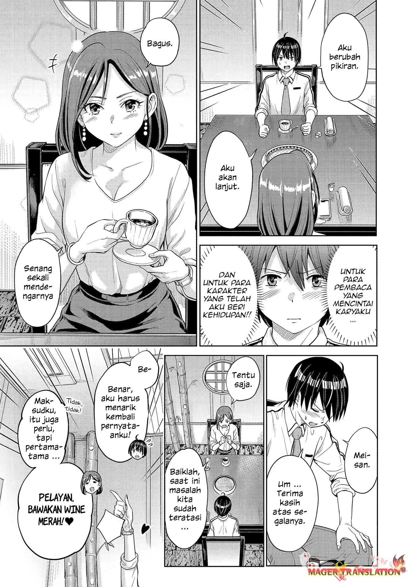 Koukousei WEB Sakka no Mote Seikatsu “Anta ga Kami Sakka na Wakenai desho” to Boku wo Futta Osananajimi ga Koukaishiteru kedo Mou Osoi Chapter 1.2 Gambar 25