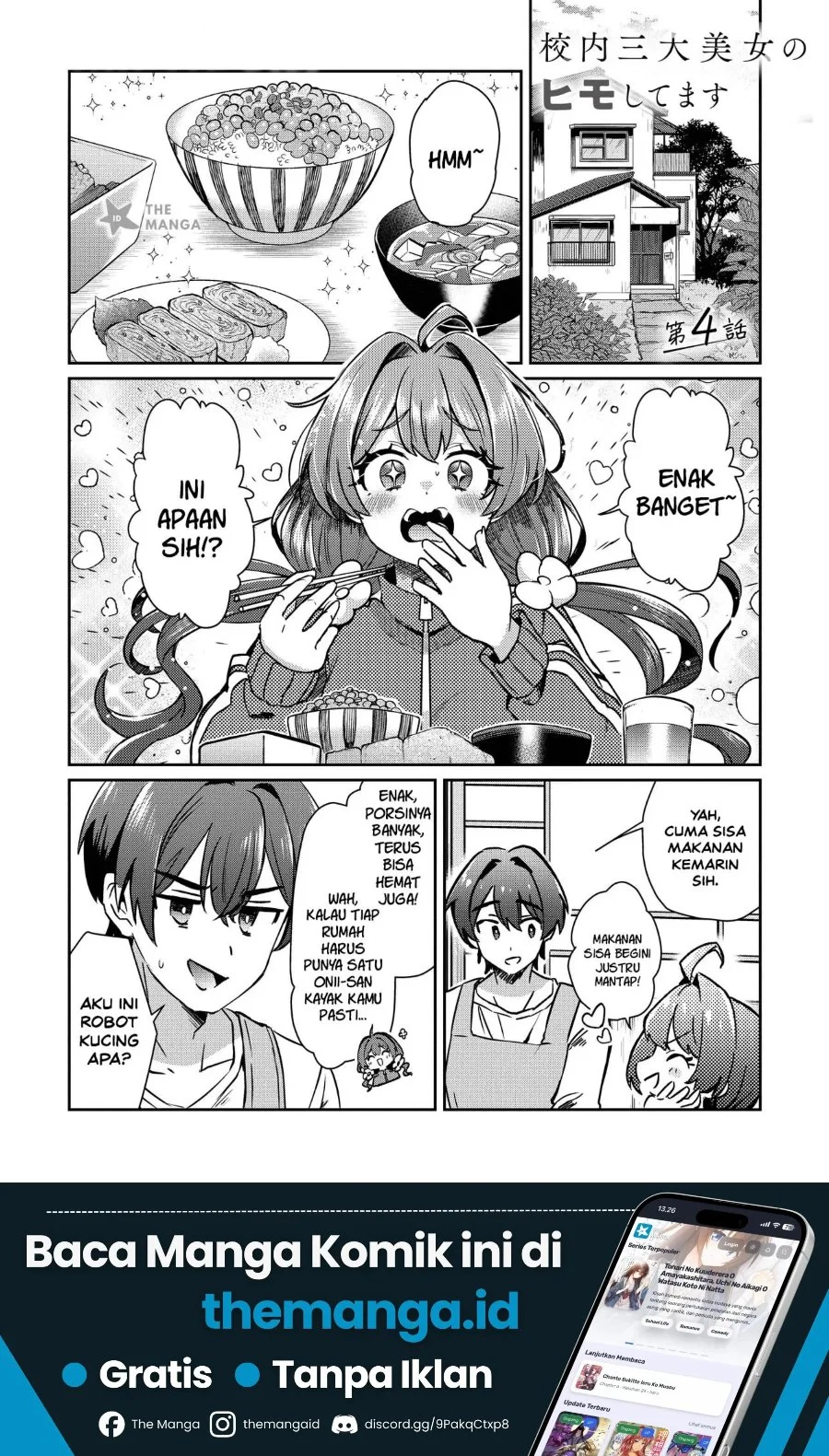 Manga Kounai Sandai Bijo No Himo Shite Chapter 4.1 gambar 2