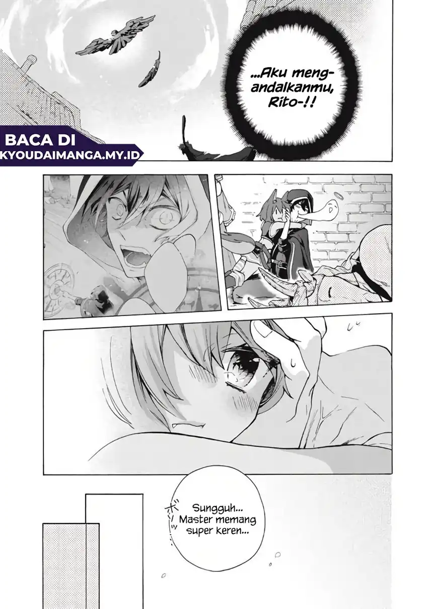 “Kukuku… He is the weakest of the Four Heavenly Monarchs.” I was dismissed from my job but somehow I became the master of a hero and a holy maiden. Chapter 11.1 Gambar 9