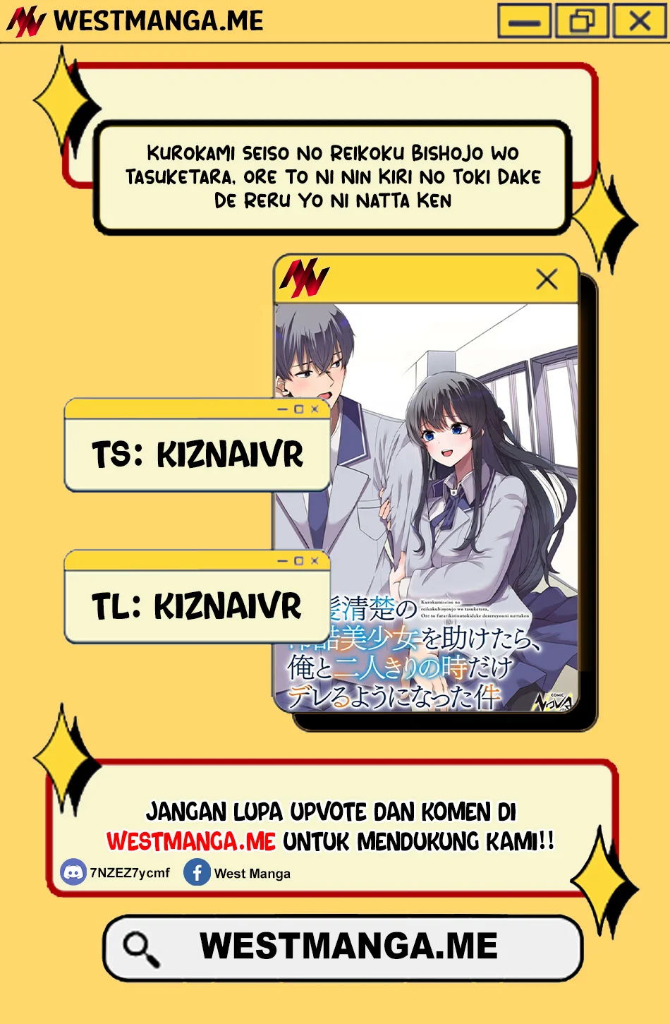 Komik Kurokami Seiso No Reikoku Bishojo Wo Tasuketara, Ore to Ni Nin Kiri No Toki Dake De Reru Yo Ni Natta Ken Chapter 6 gambar 1